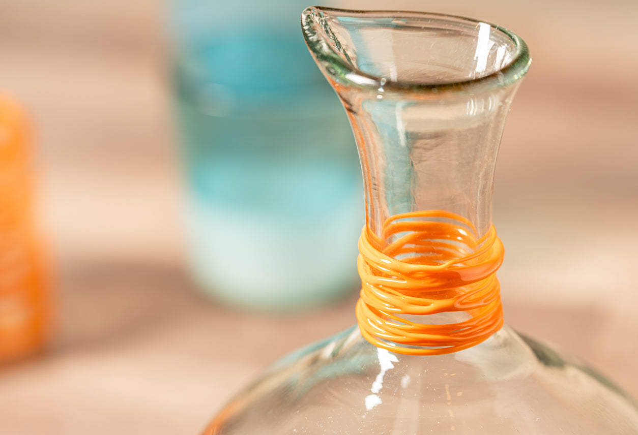 Handblown Glass Carafe by Verve Culture