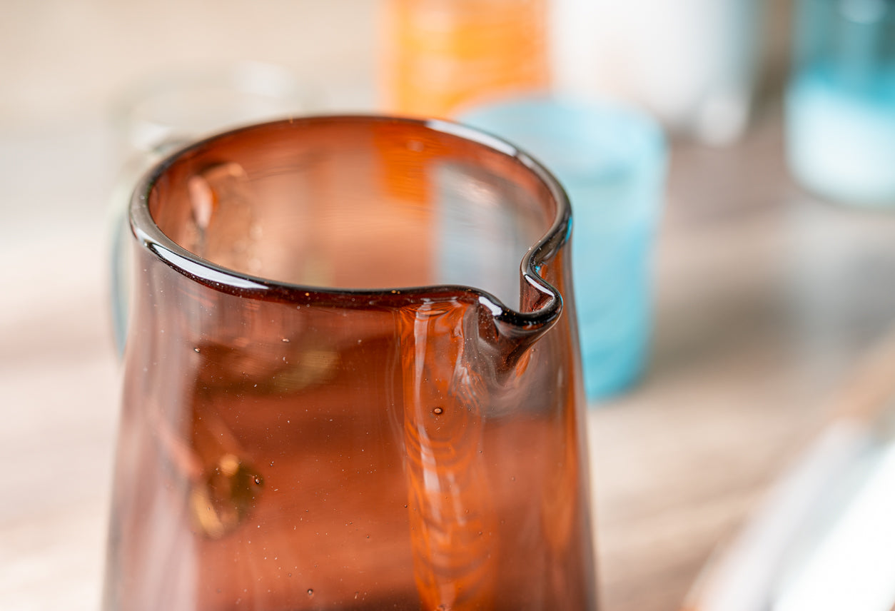 Handblown Glass Pitcher by Verve Culture