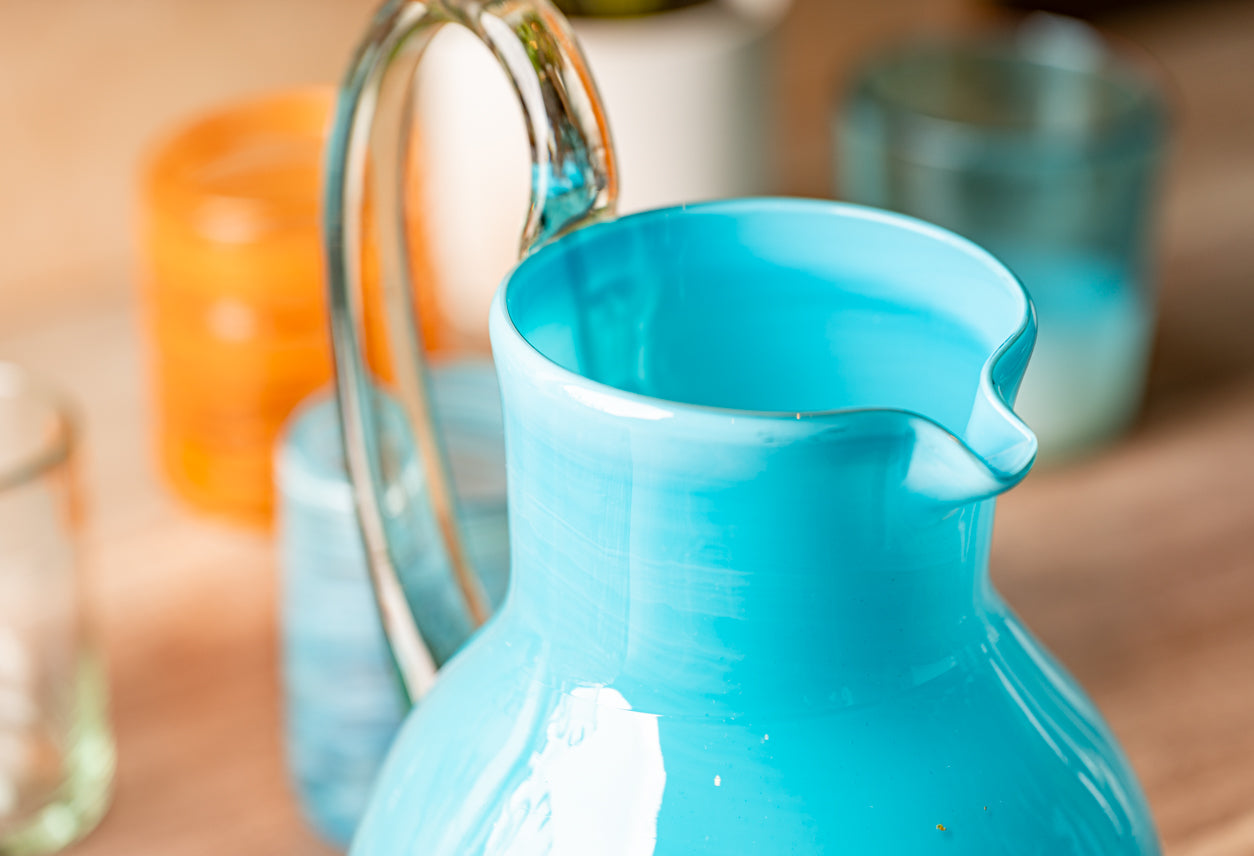 Handblown Glass Pitcher by Verve Culture