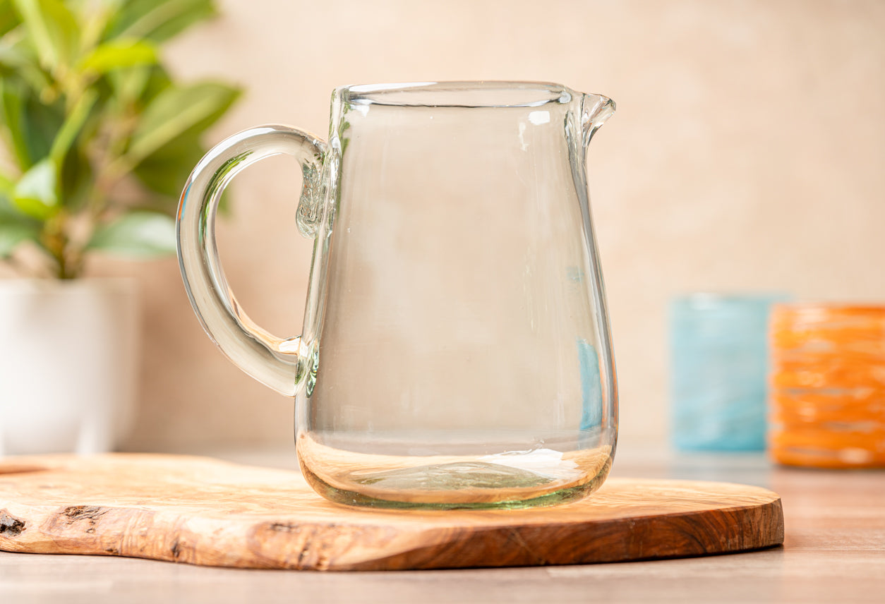 Handblown Glass Pitcher by Verve Culture