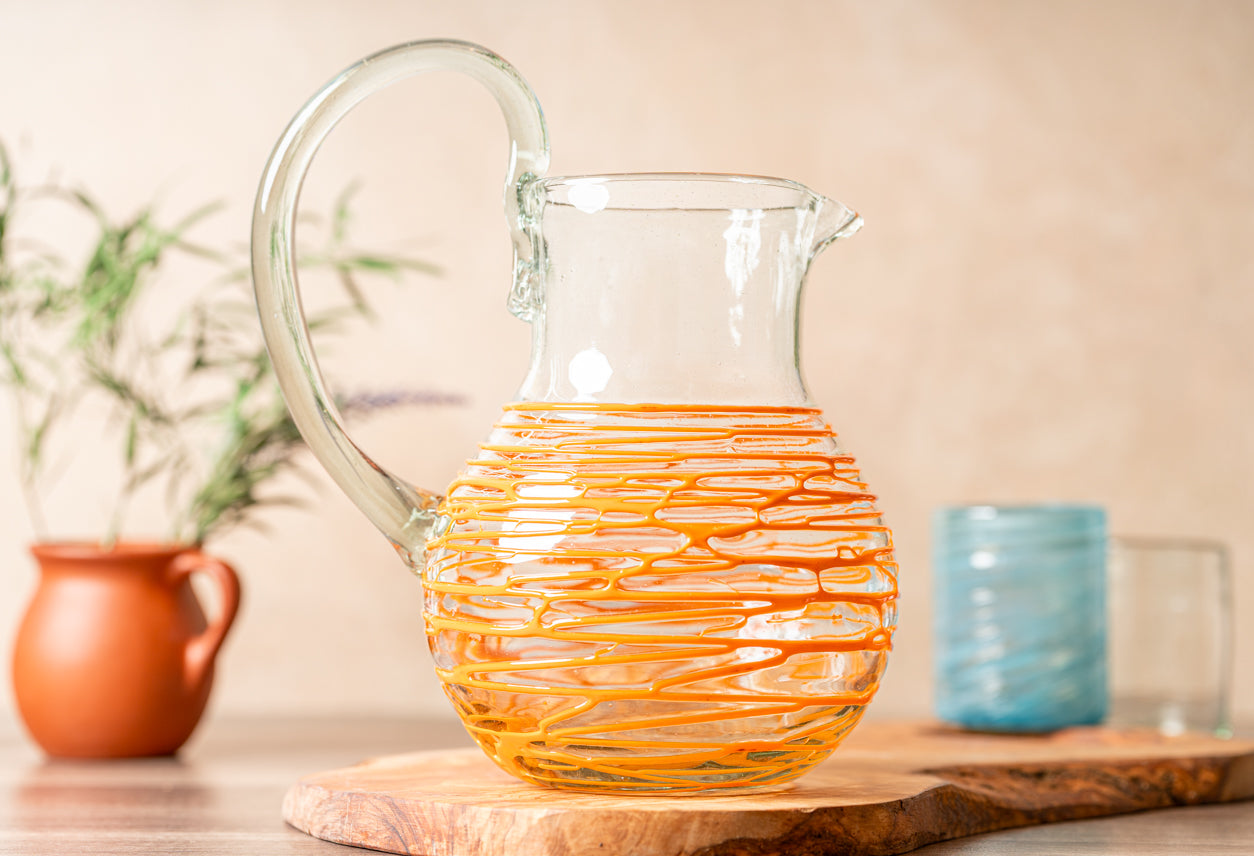Handblown Glass Pitcher by Verve Culture