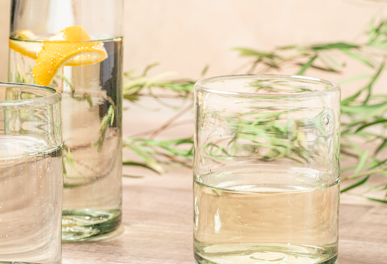 Handblown Glasses - Clear by Verve Culture
