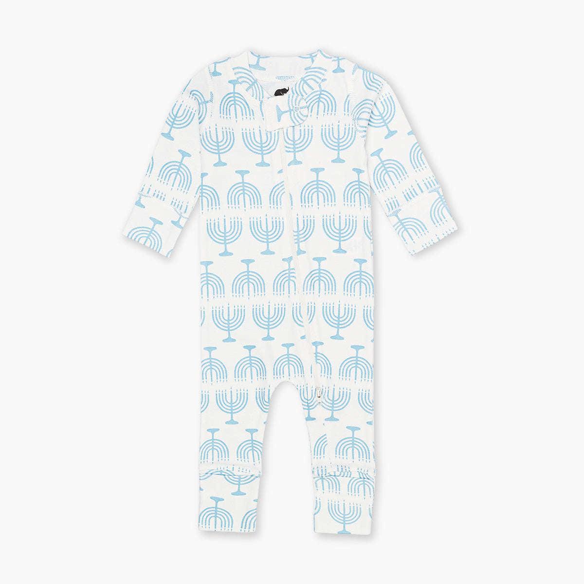 Matching Family One-Piece Baby Pajamas - Light the Menorah