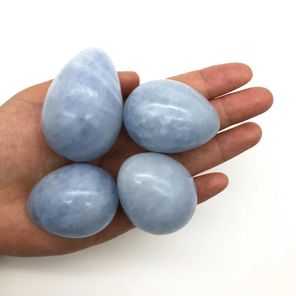 Blue Celestite Crystal Egg