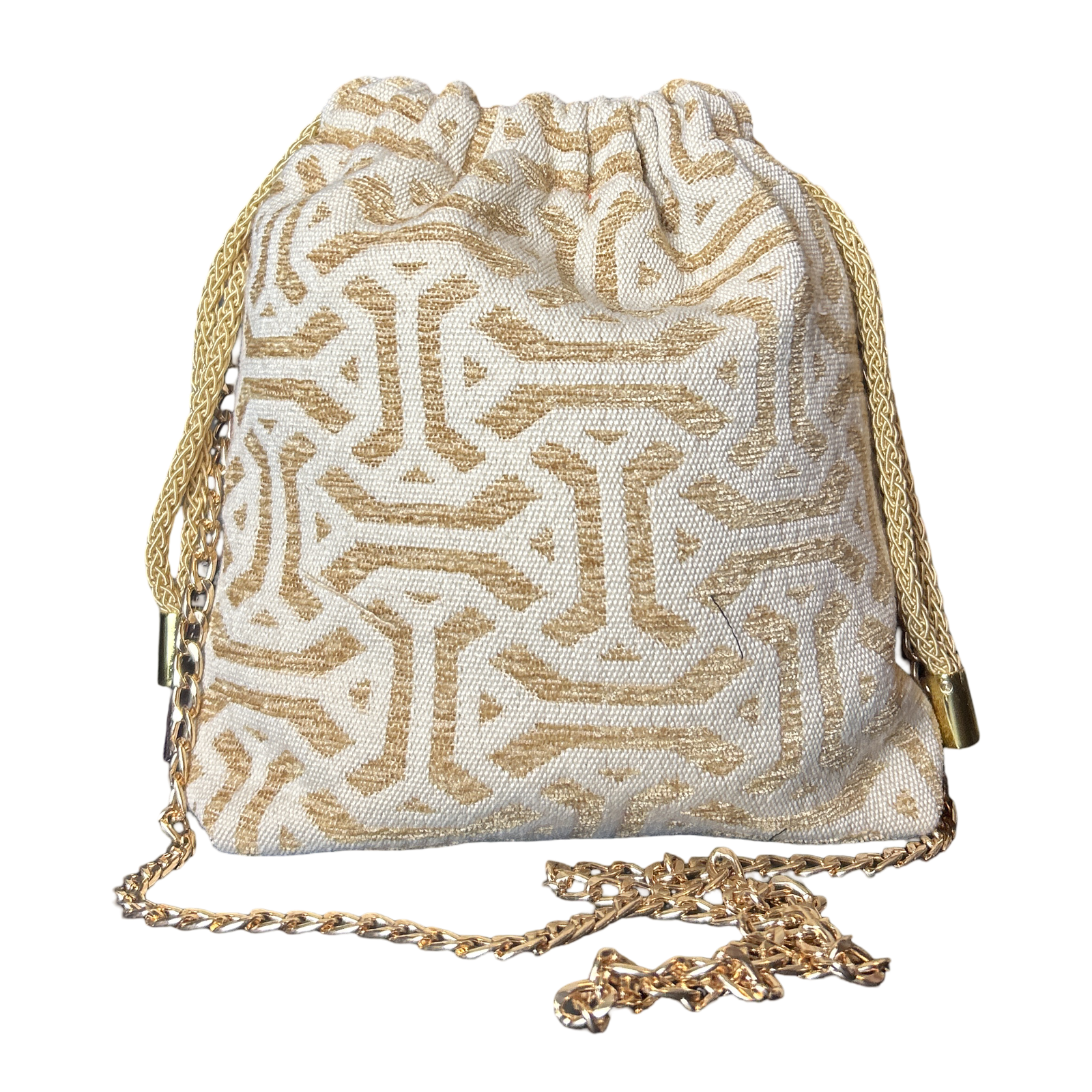 Astrologie Dies et Hore Vintage Scarf Drawstring Crossbody Bag