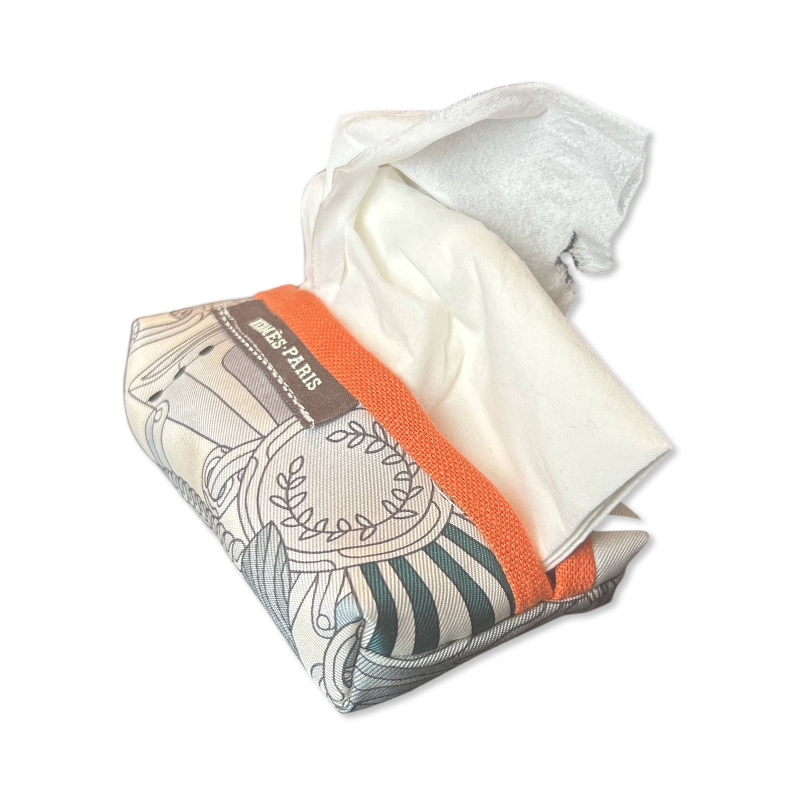 Trophees Vintage Scarf Travel Tissue Pouch