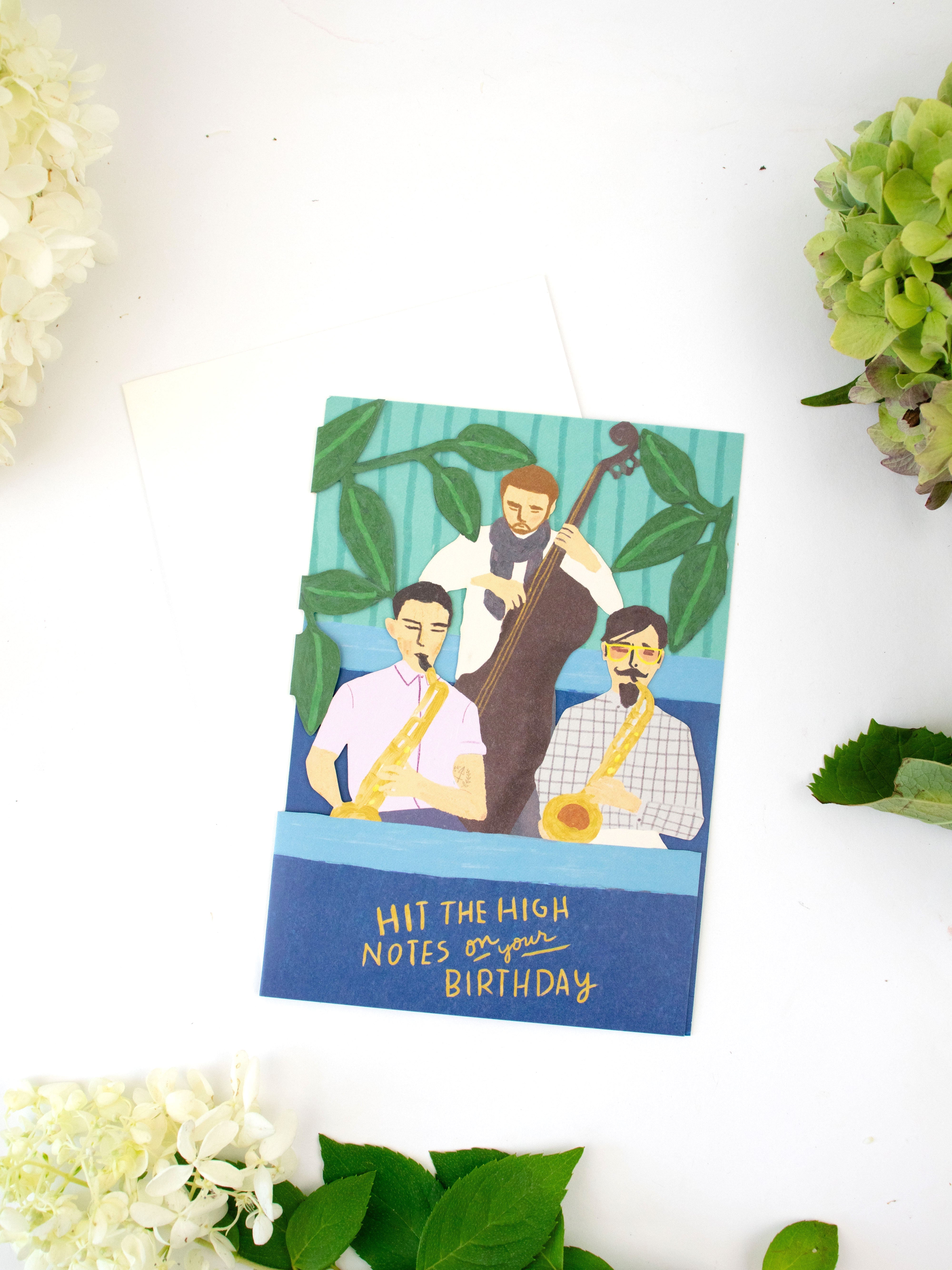 High Notes Lasercut Birthday Card