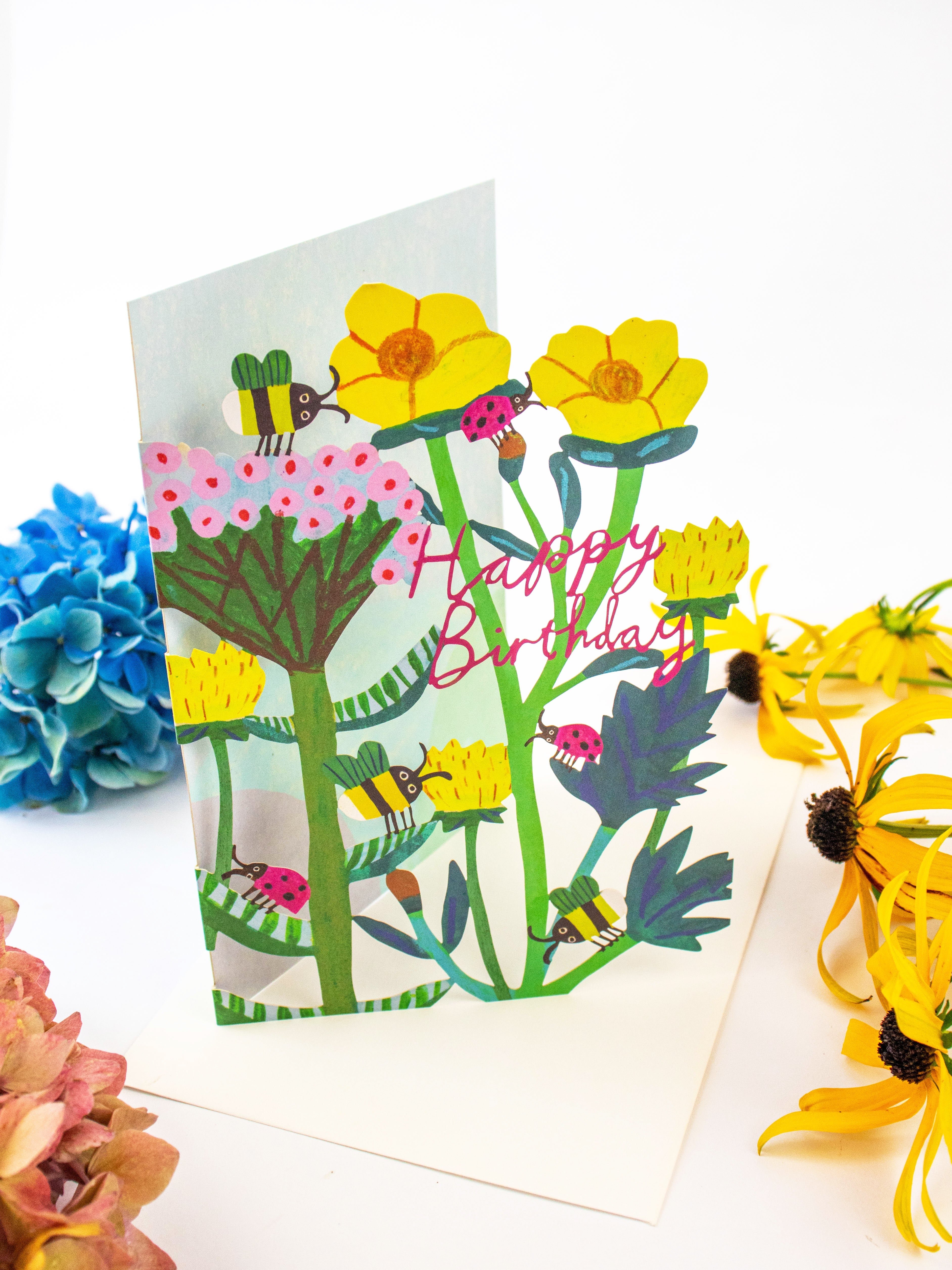 Honey Lasercut Birthday Card