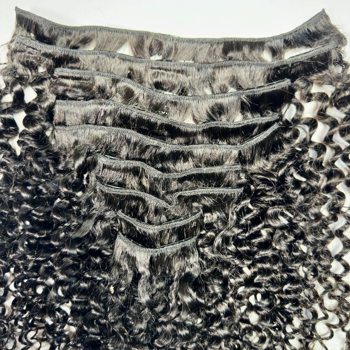 Kinky Curly Clip-In 100% Human Hair Extensions