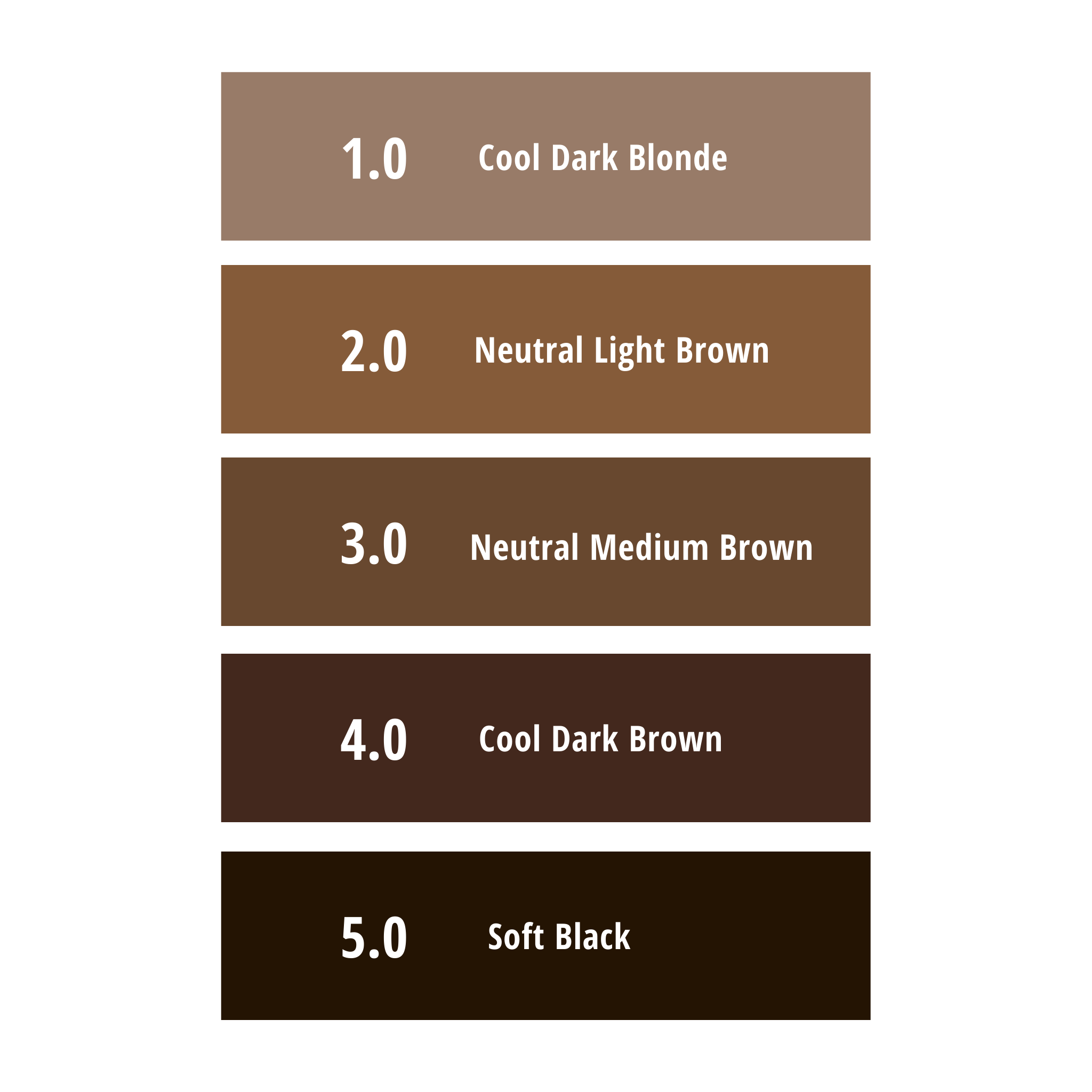 Brow guide, swatches of Get-Fluffed Definer - Half Caked
