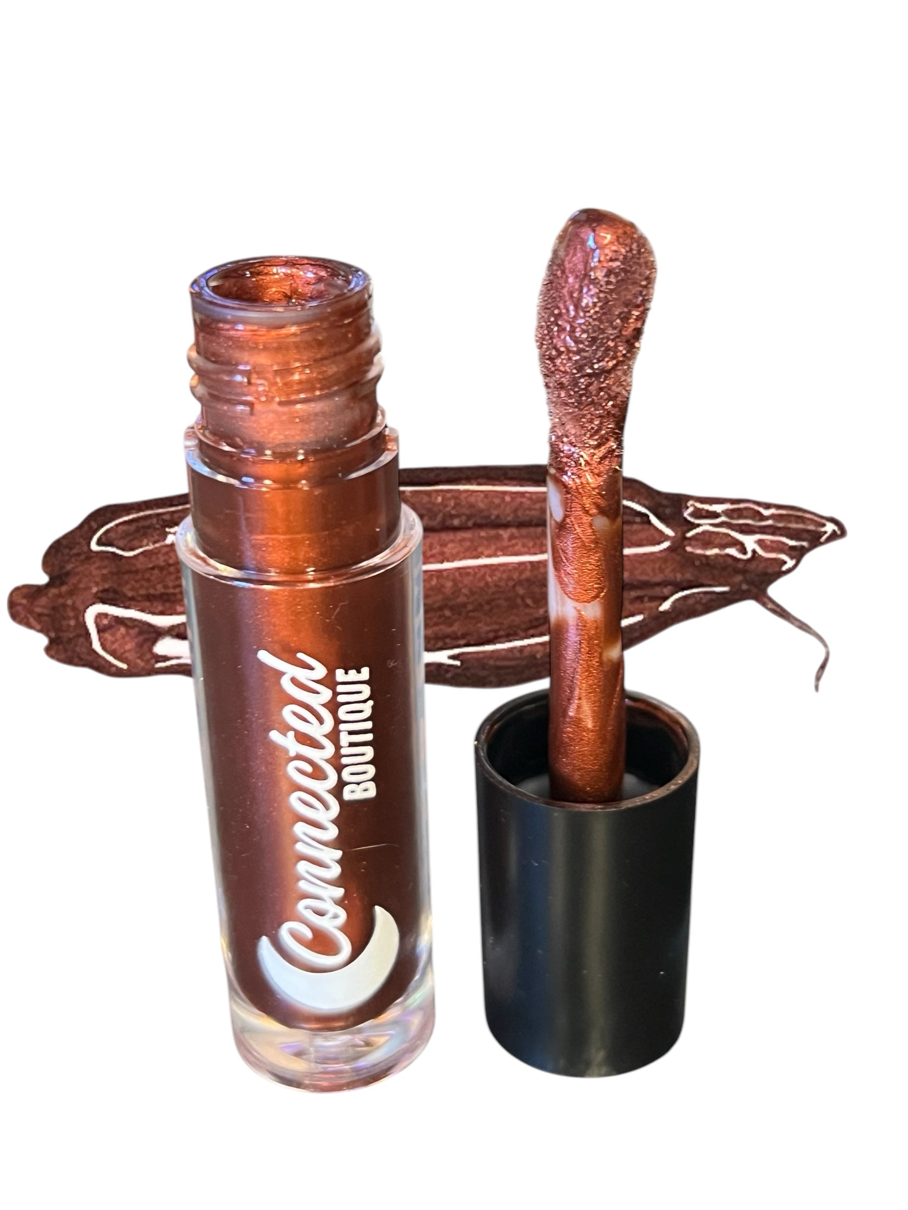 Brownie - Chocolate brown Metallic Lip Gloss
