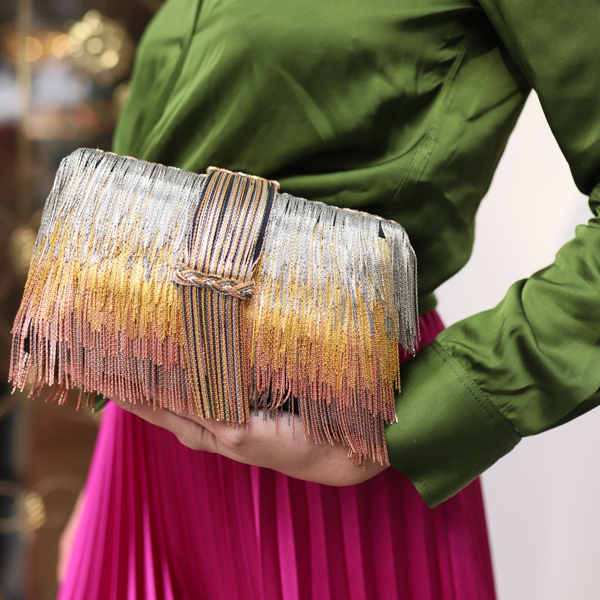 Ombre Chunky Clutch
