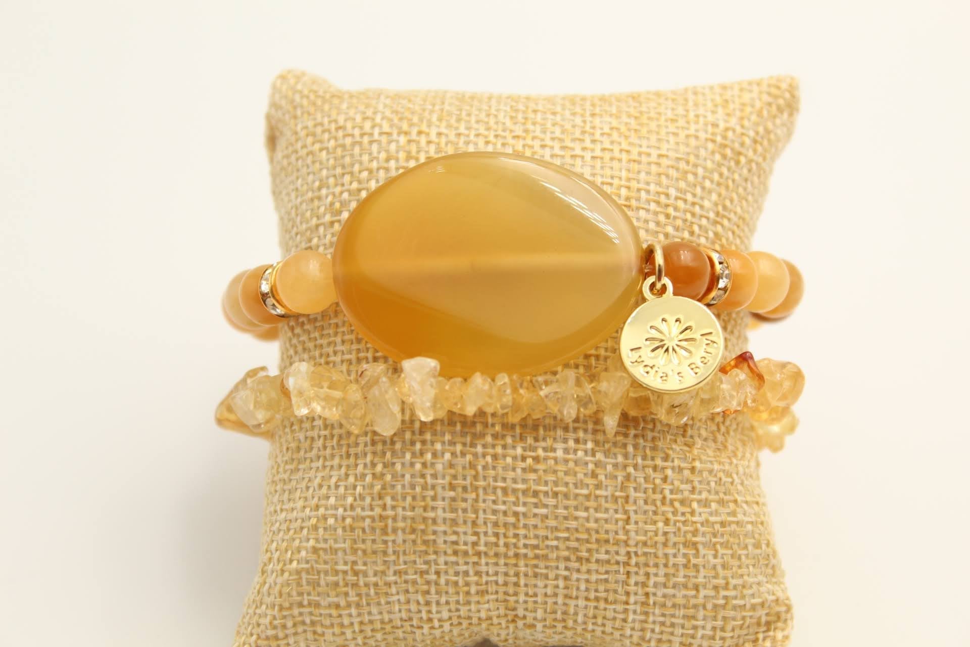 Set of 3 Burlap Bracelet Pillow