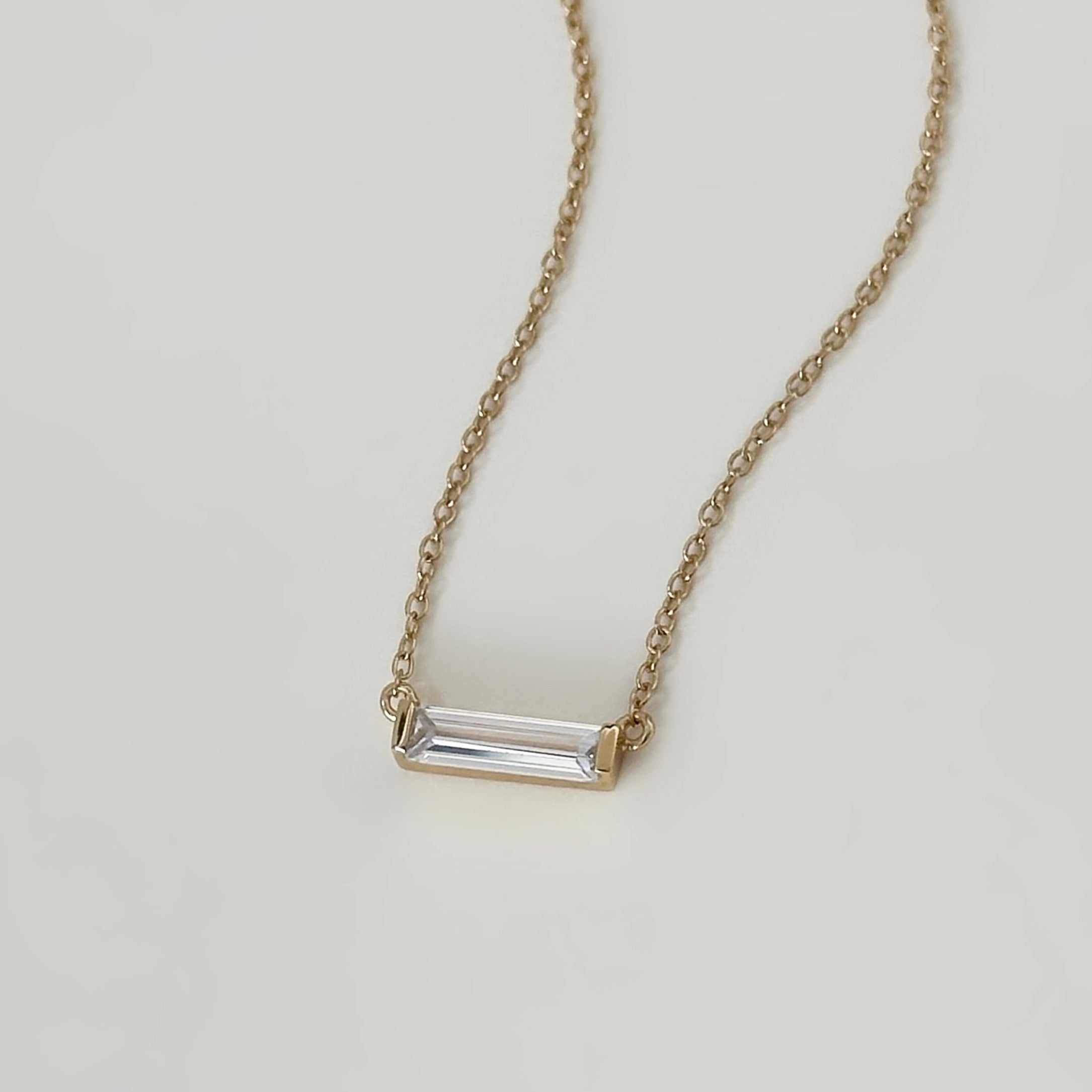 Gem Baguette Necklace