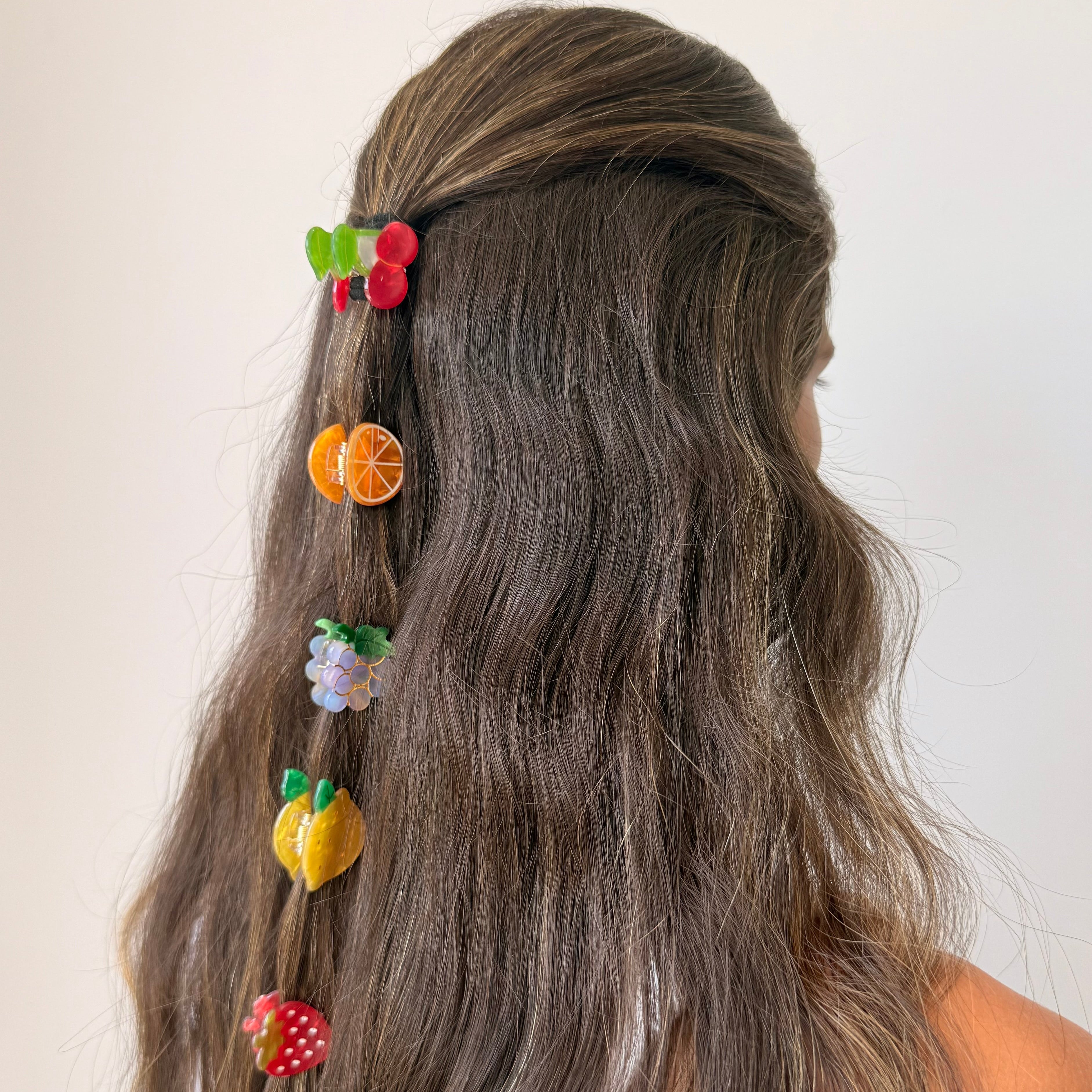 Fruit Salad Mini Hair Claw Clip Set - Adina's Jewels