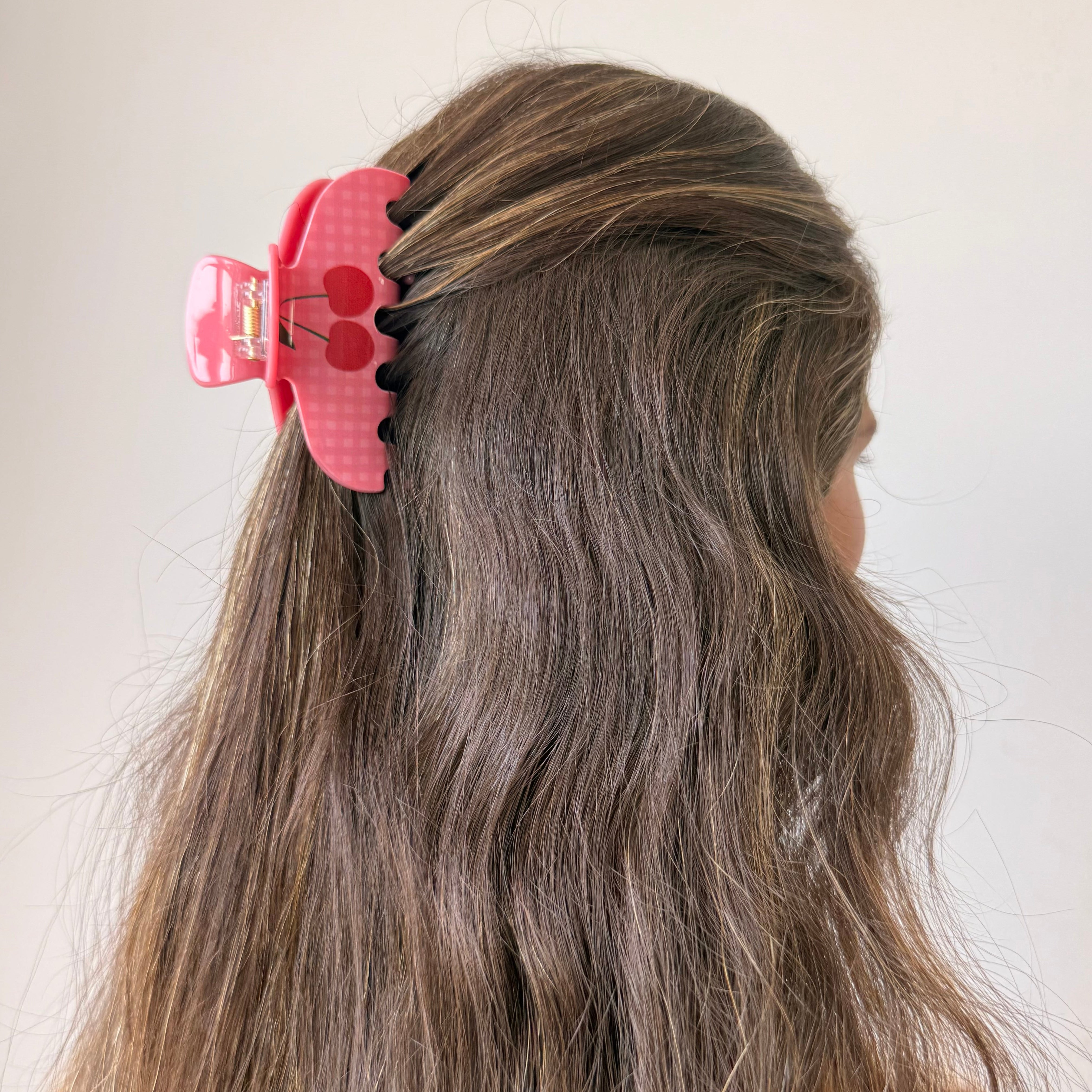 Cherry Pink Hair Claw Clip - Adina's Jewels