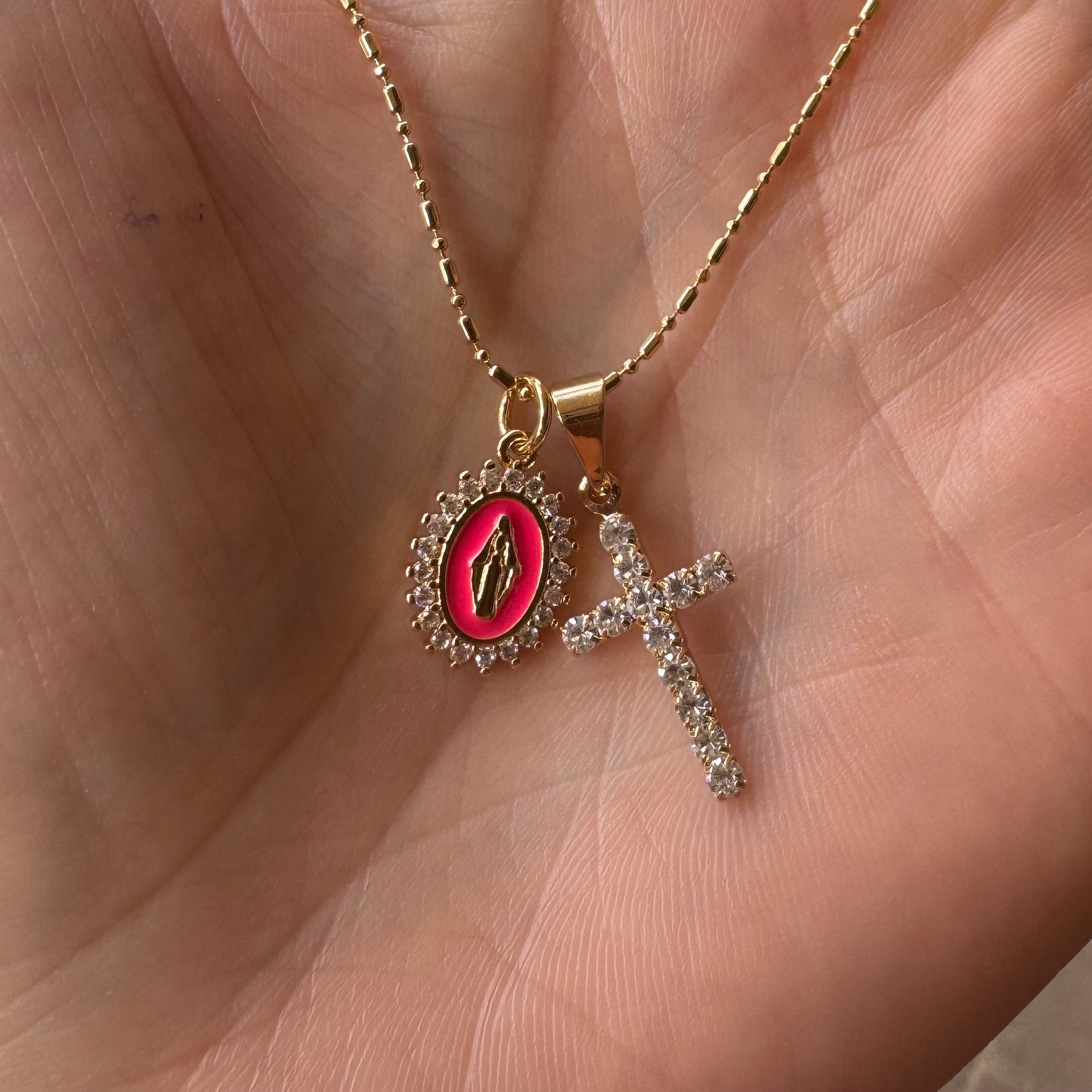 Lady Lourdes Multi-Charm Necklace