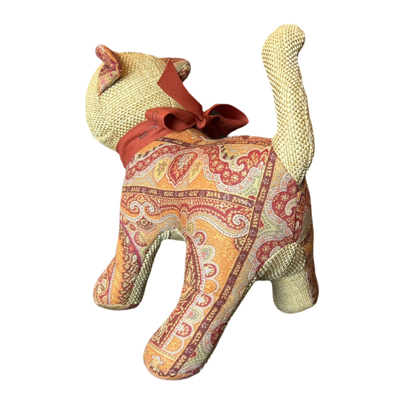 Paisley Vintage Silk Scarf Patchwork Kitten
