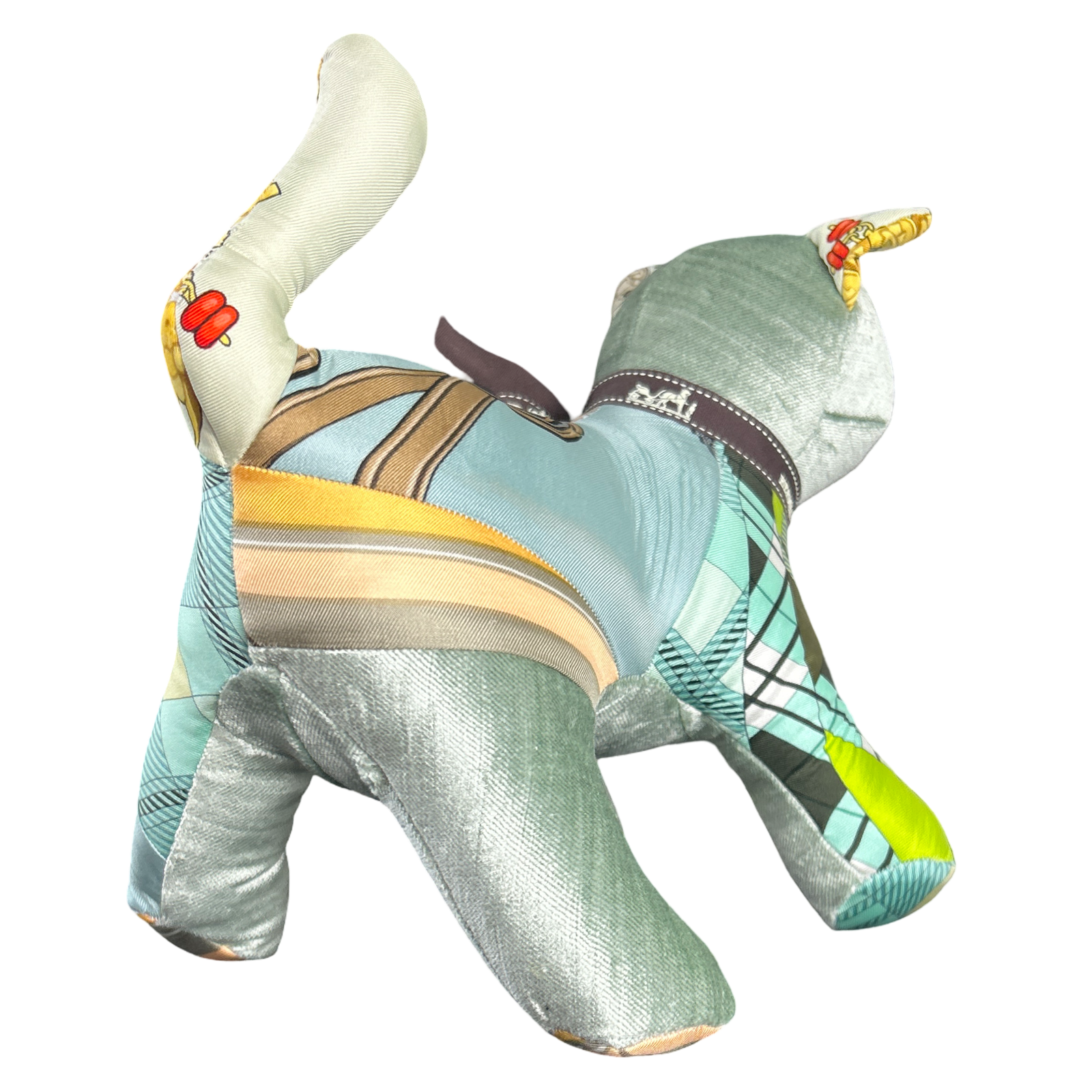 Vintage Silk Scarf Charming Kitten