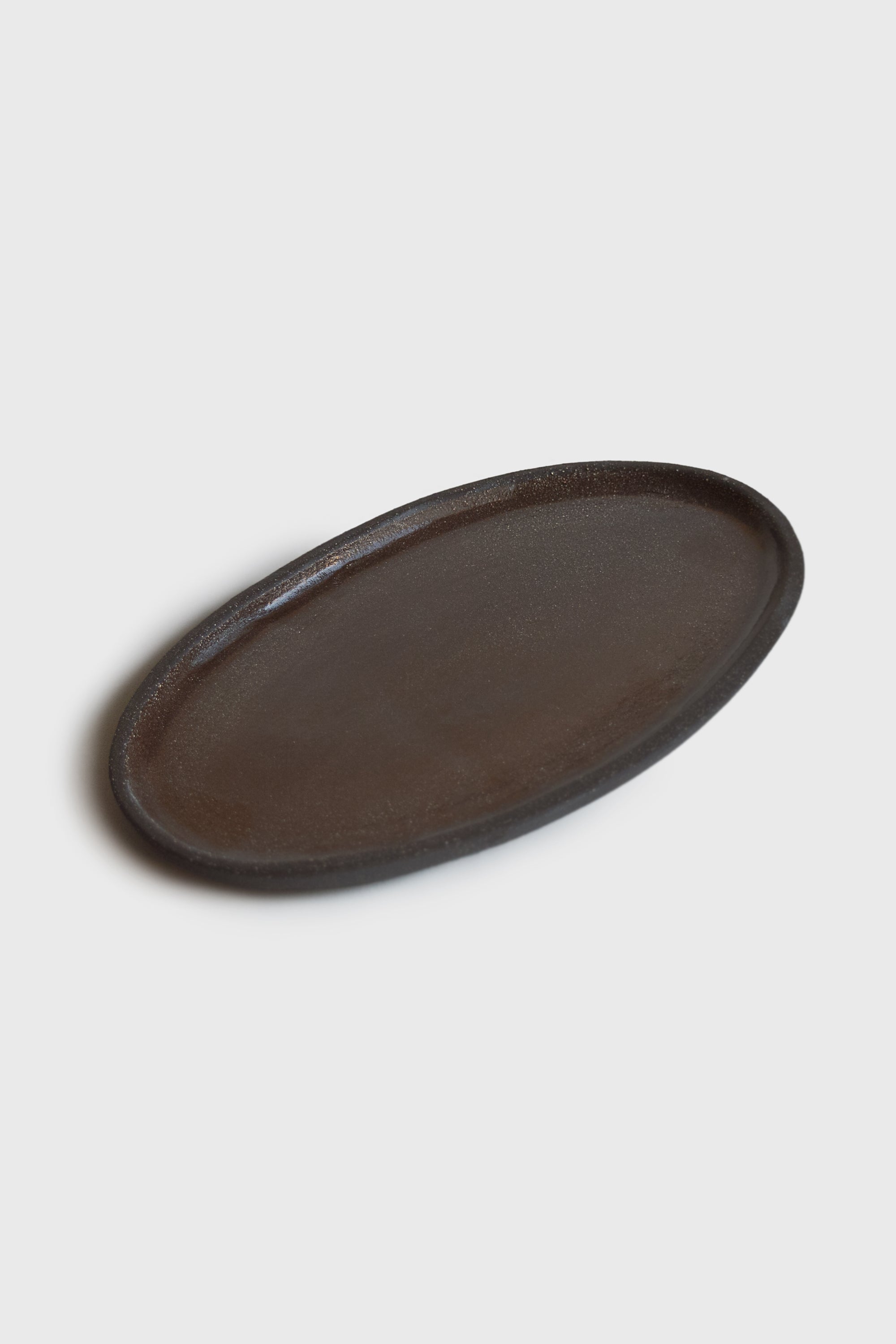 Handmade Stoneware Oval Serving Platter "Pumpernikel"