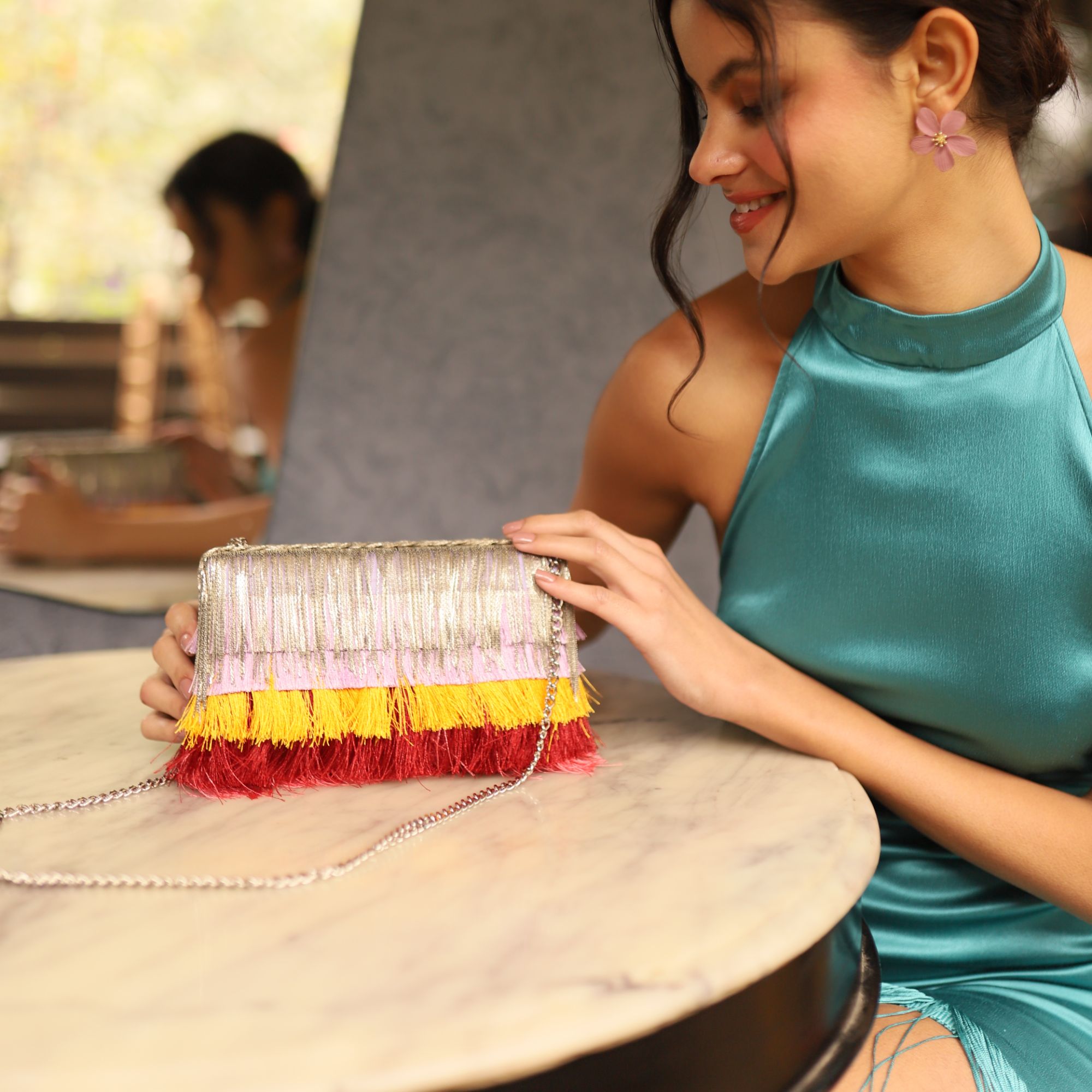 Pina Colada Ombre' Clutch