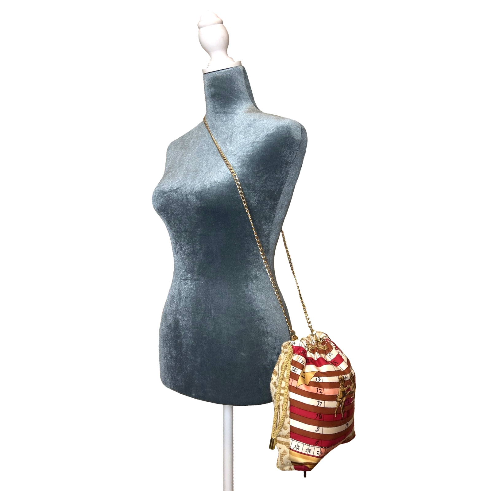 Astrologie Vintage Scarf Drawstring Crossbody Bag