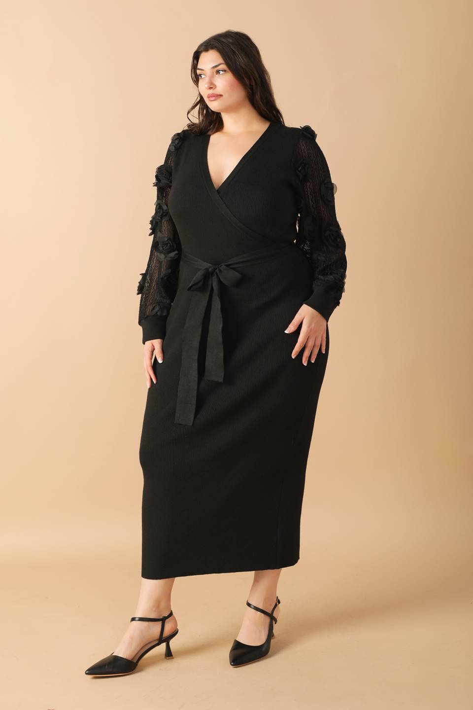 PERFECT BALANCE SWEATER MIDI DRESS