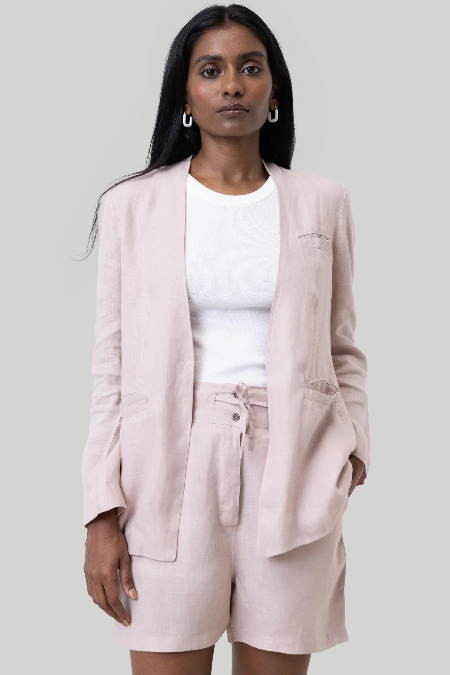 Everyday Drawstring Shorts - Hemp Pink