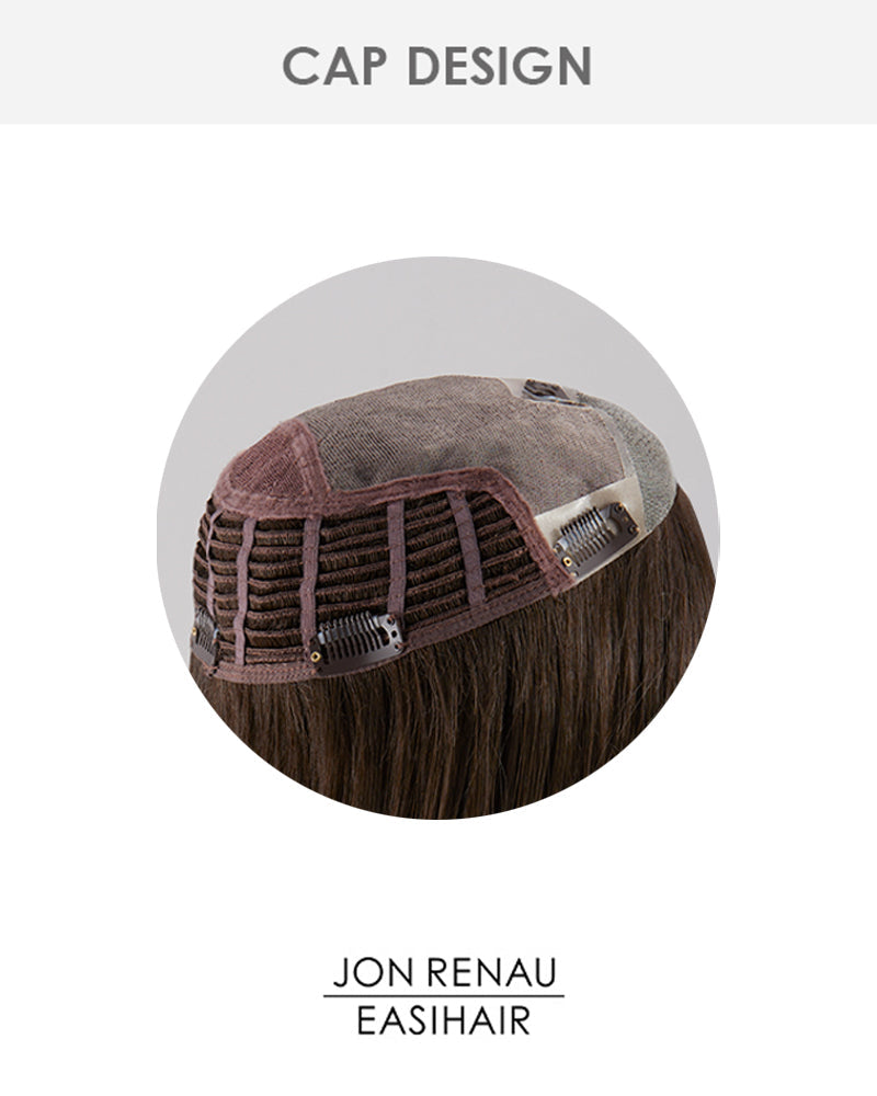 Top Smart 12 inch | Lace Front & Monofilament Synthetic Hair Topper by Jon Renau