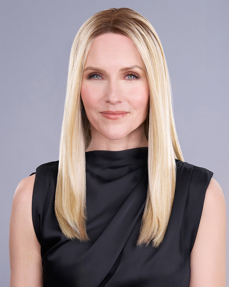 Top Trend Lace HD Straight 18 inch | Lace Front & Monofilament Synthetic Hair Topper by Jon Renau