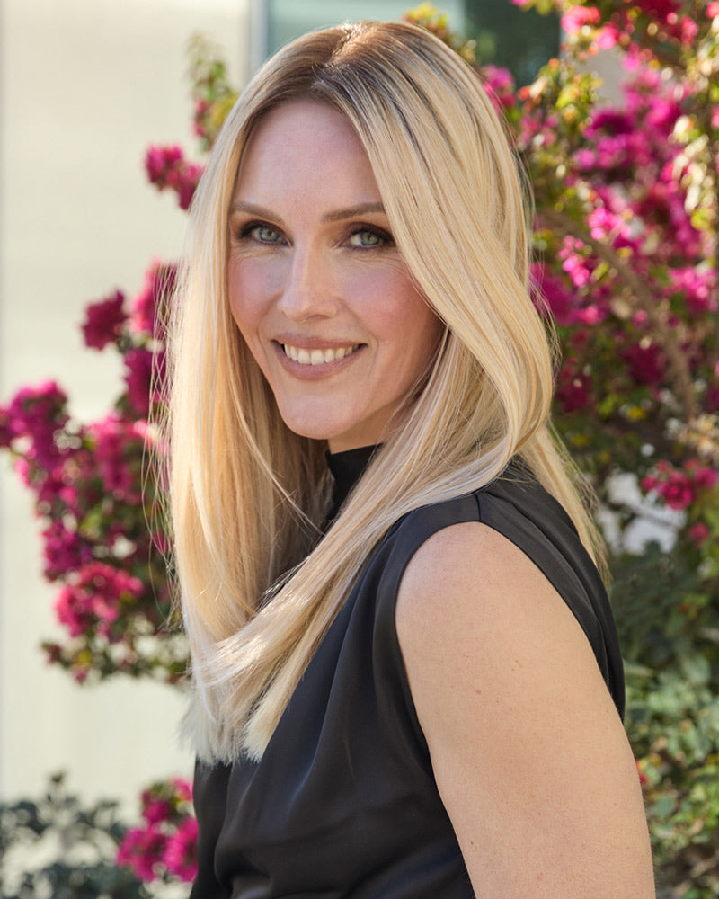 Top Trend Lace HD Straight 18 inch | Lace Front & Monofilament Synthetic Hair Topper by Jon Renau