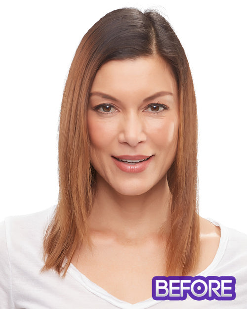 Top Form French 18 inch (Exclusive) | Monofilament Remy Human Hair Topper by Jon Renau