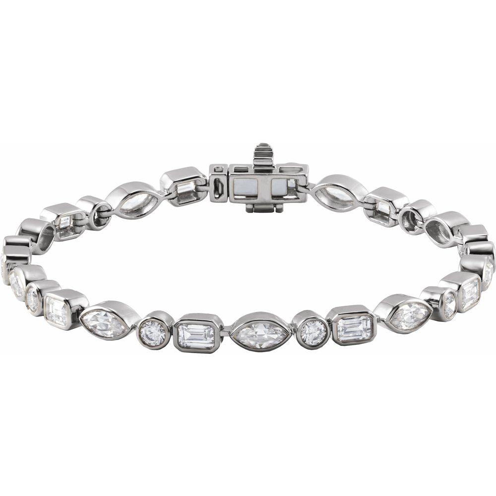 Fancy Diamond Tennis Bracelet
