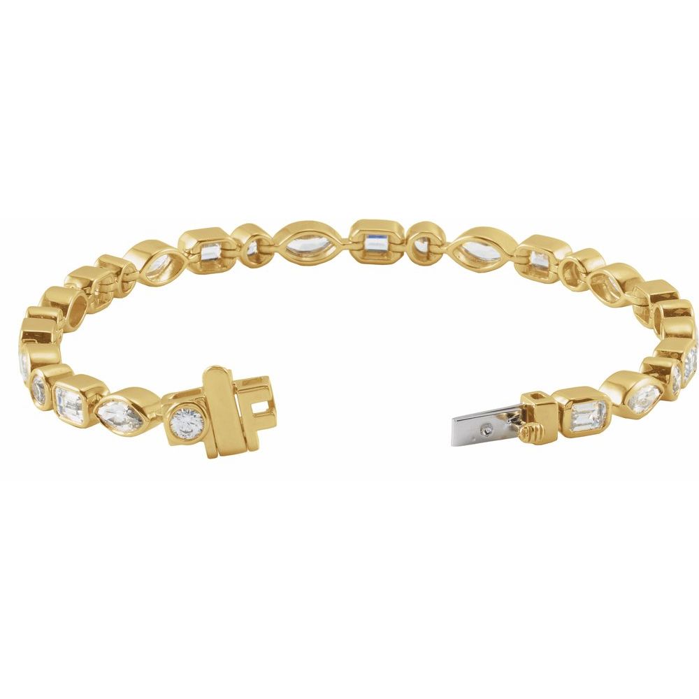 Fancy Diamond Tennis Bracelet