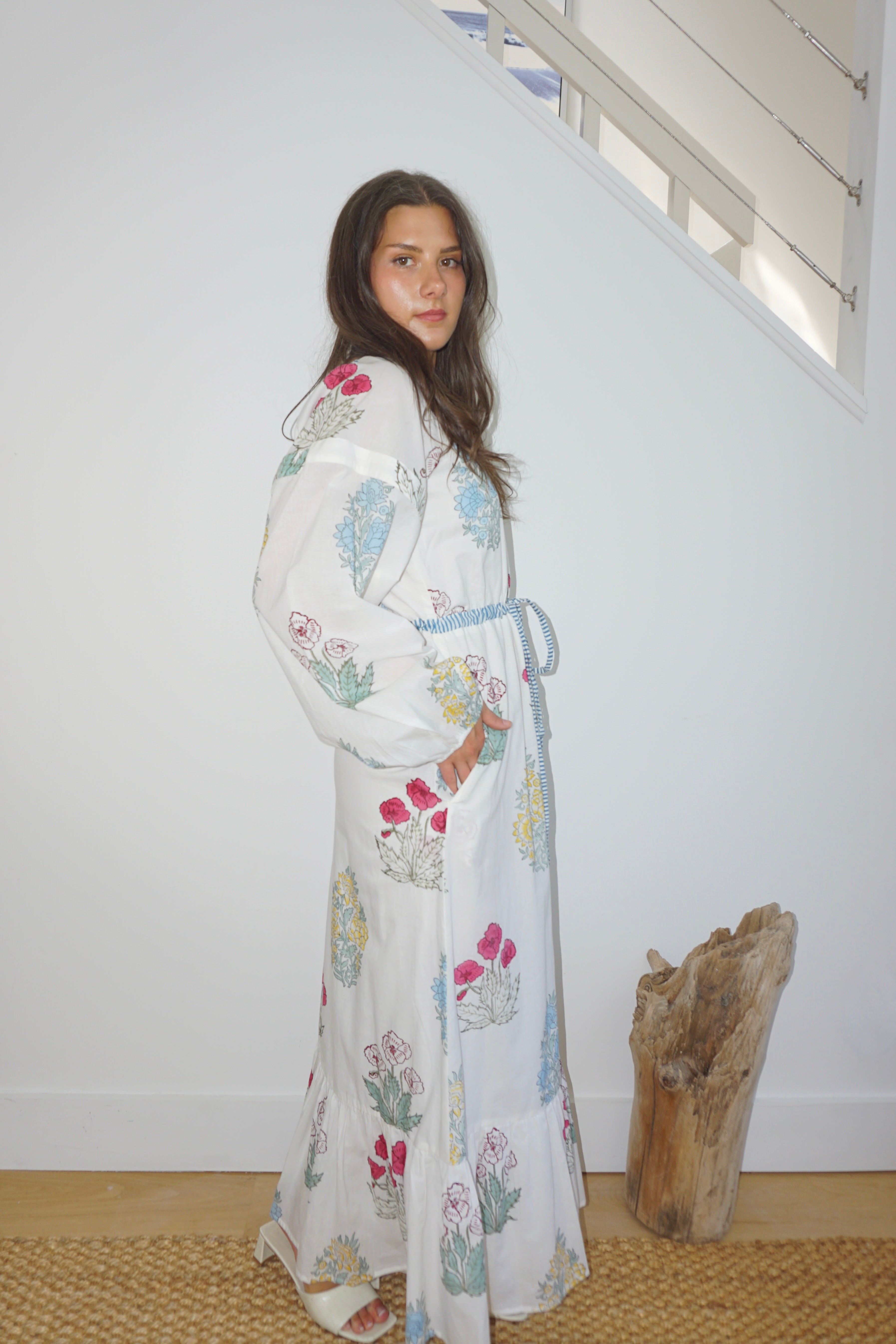 Joel Maxi Dress in Mixed Floral