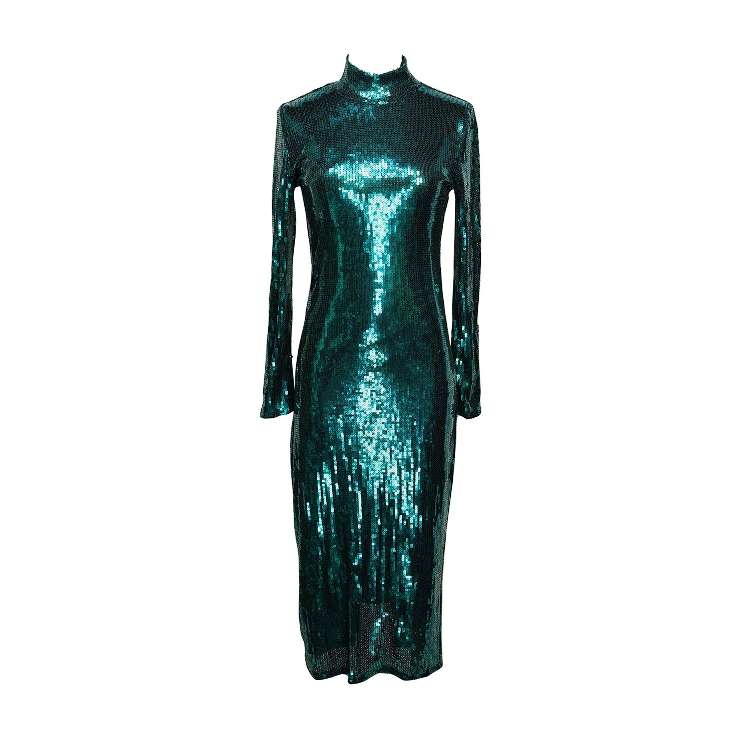 Julianne Dress in Gooseberry Sequin
