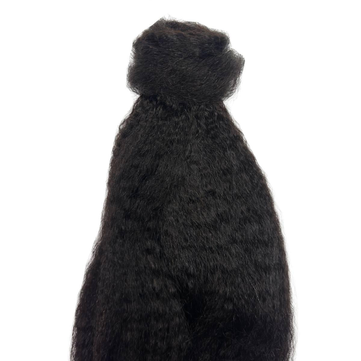 Kinky Straight 100% Human Hair Ponytail Extension