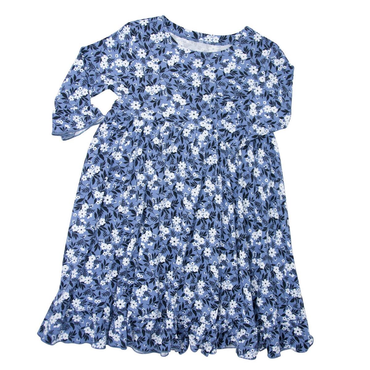 Southern Sweetheart Dress - Vintage Floral Blue
