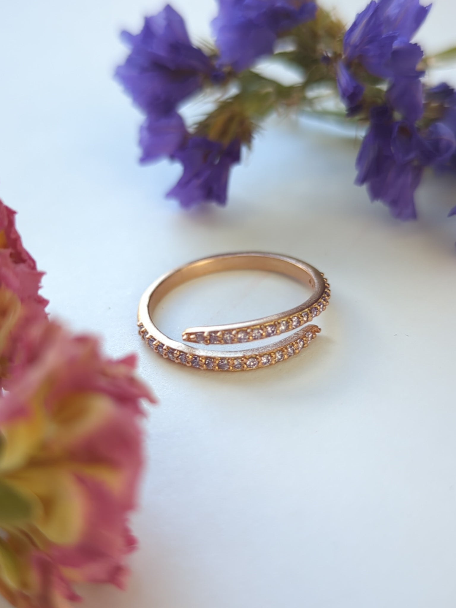 Serpentine Wrap Ring - Rose Gold