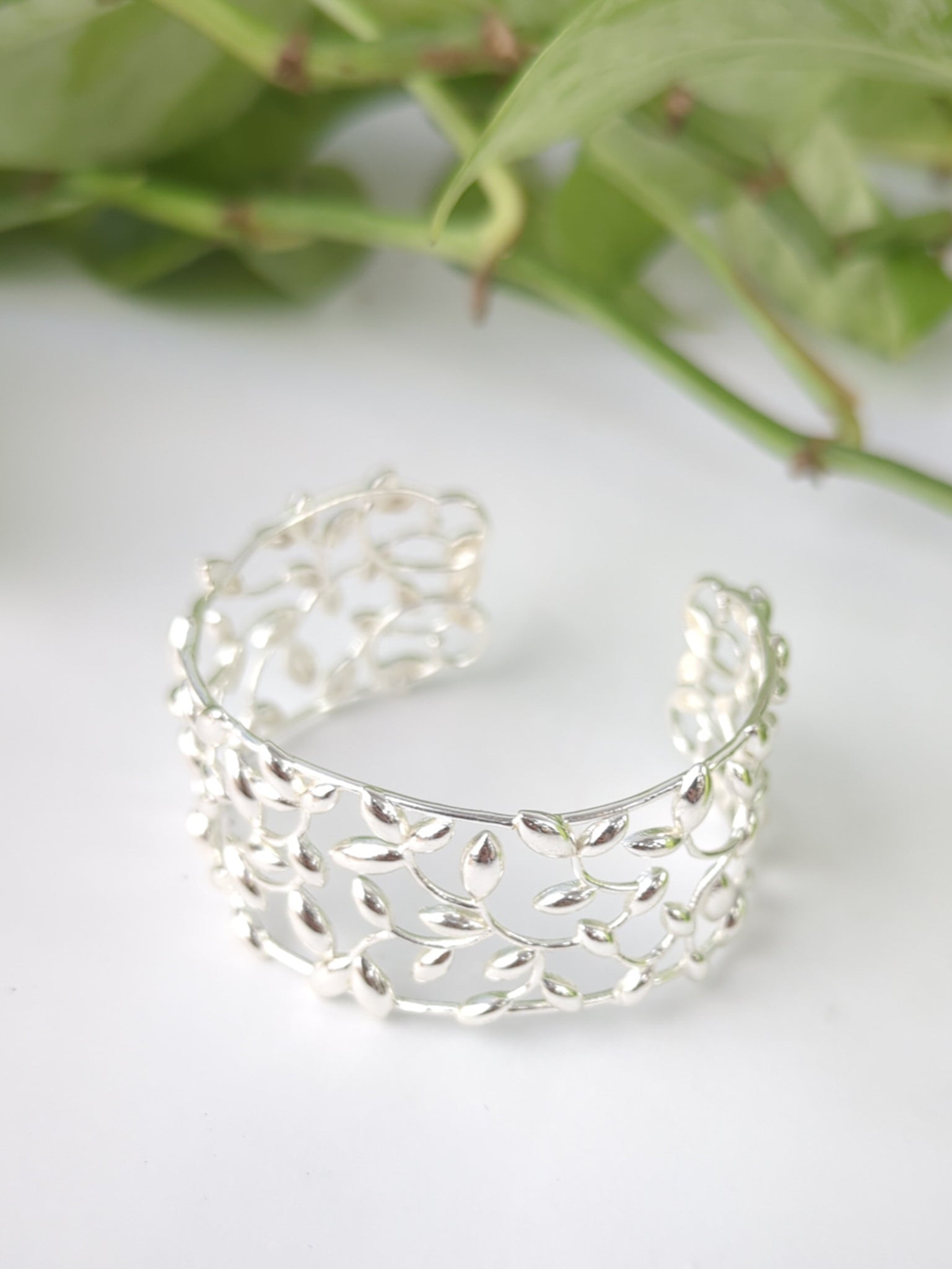Olive Leaf Cuff Bracelet