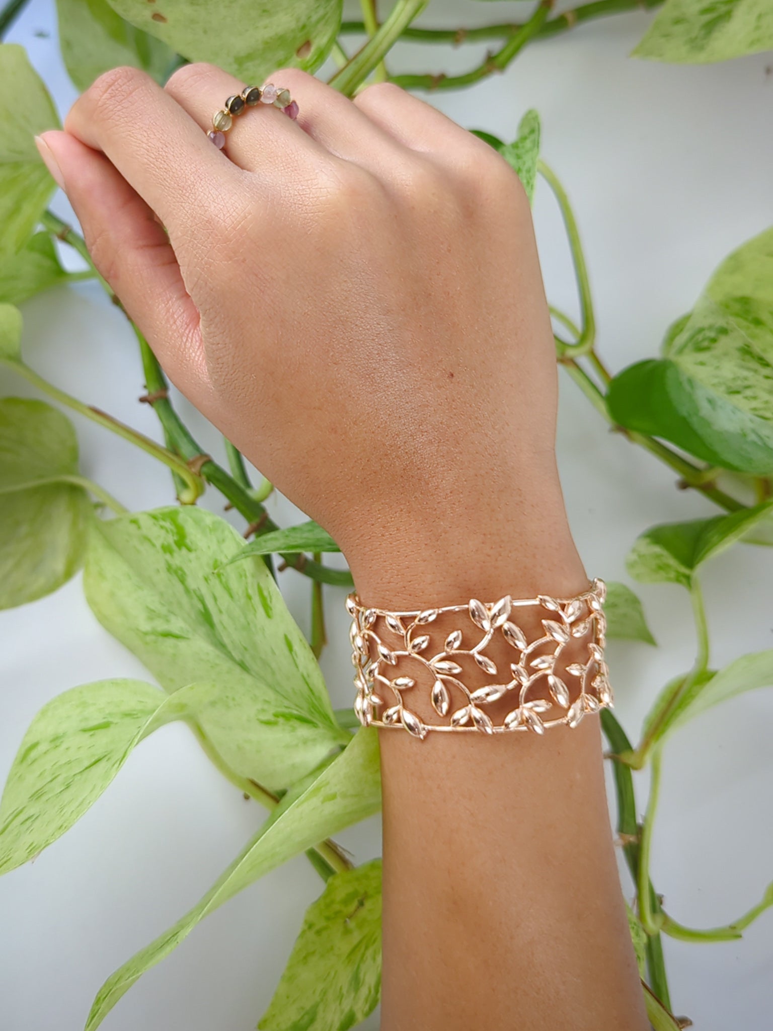 Olive Leaf Cuff Bracelet