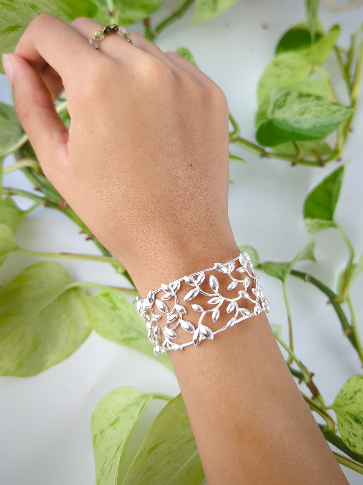 Olive Leaf Cuff Bracelet