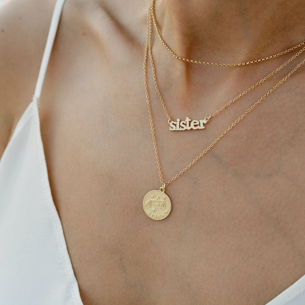 Libra Zodiac Necklace