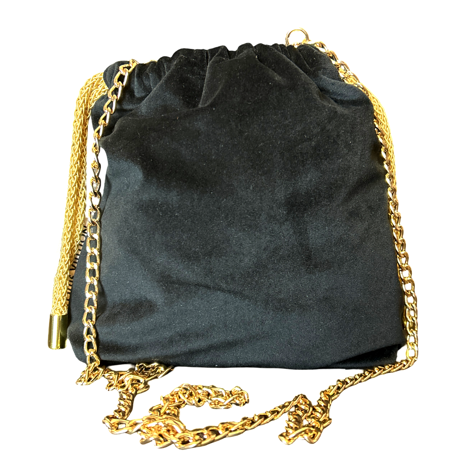 LV Monogram Vintage Silk Scarf Drawstring Crossbody Bag