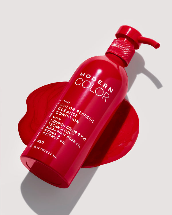 3-In-1 Hair Color Refresh + Cleanse + Condition - Red