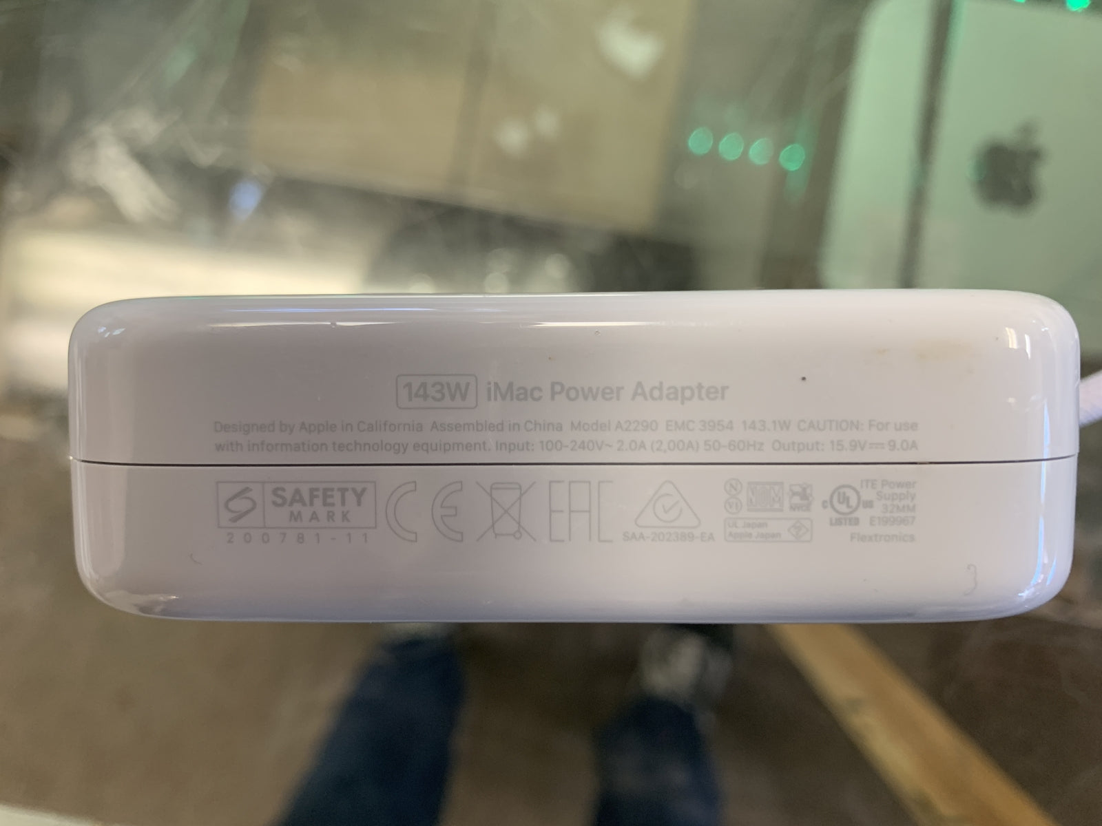 Apple iMac 24″ M1 Power Adapter A2290 143 W – Purple – Used (with Wall Cable)
