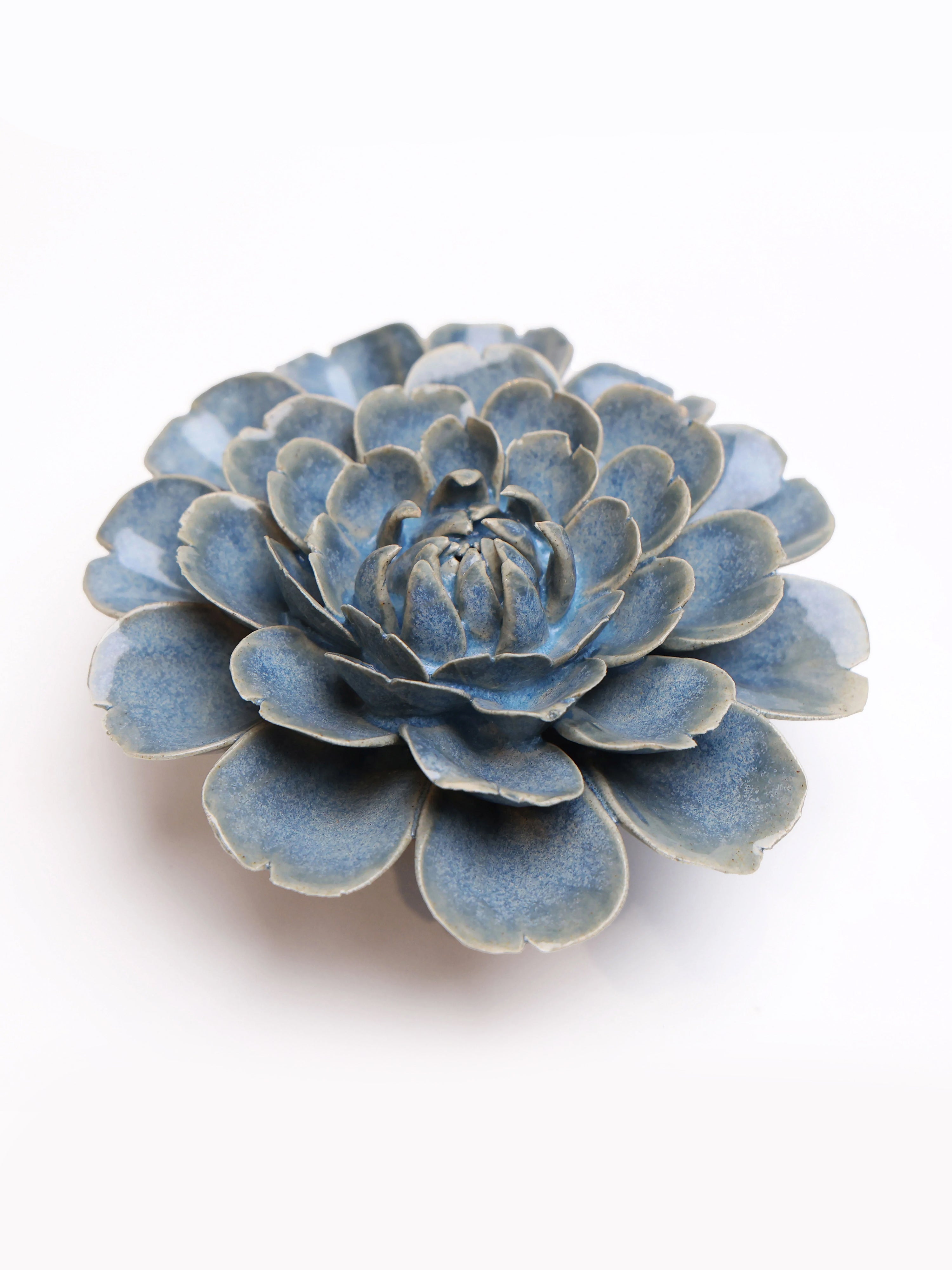 Ceramic Medium Blue Rose