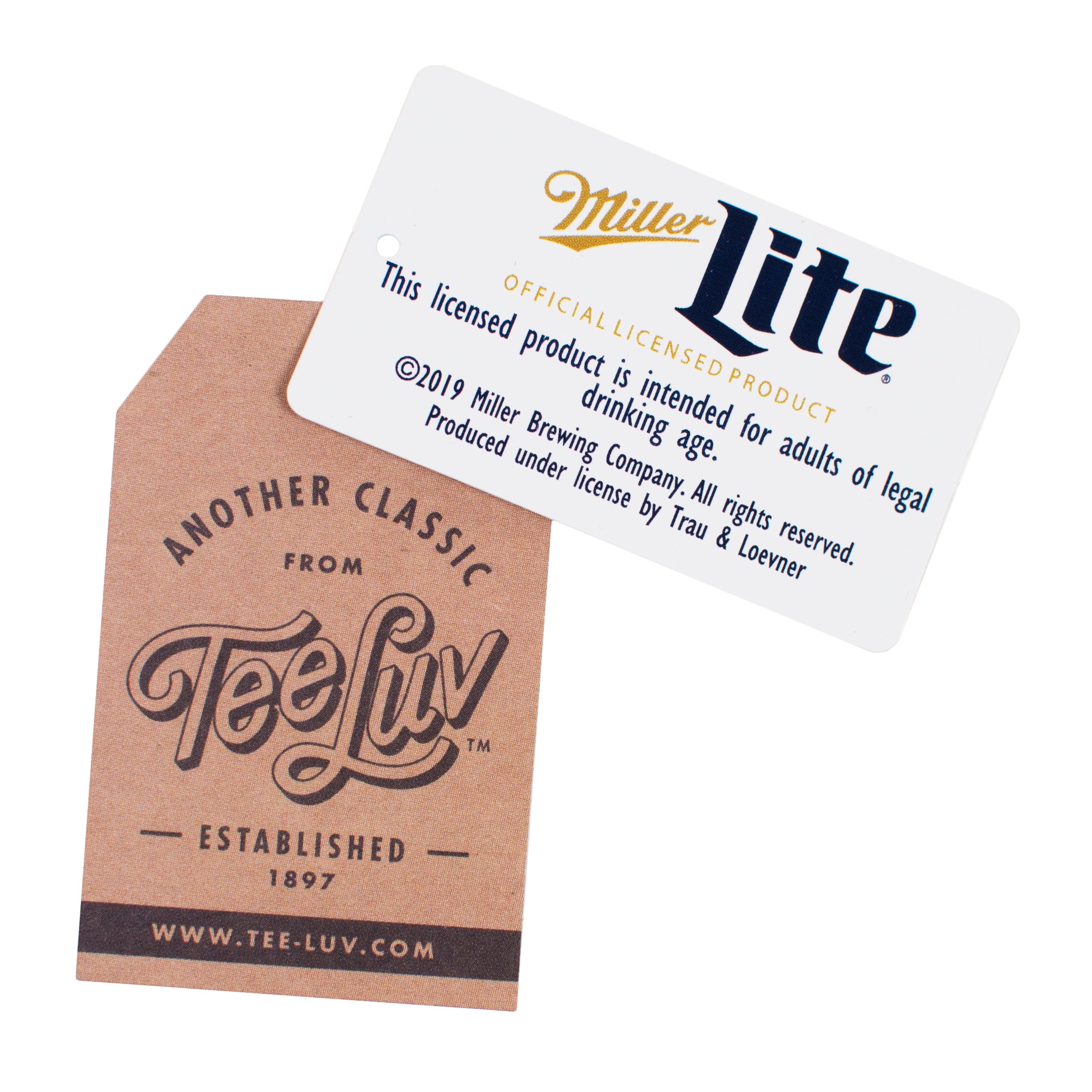Miller Lite Beer Tie Dye T-Shirt - Coral Reef Tie Dye