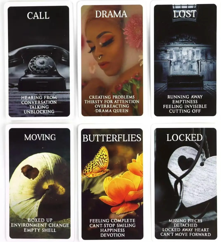 Mystic Black Rose Oracle Deck