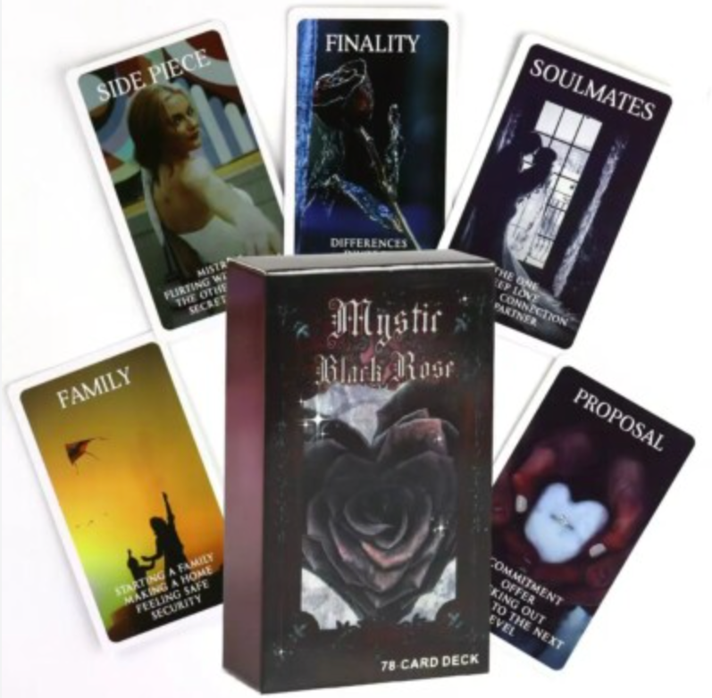 Mystic Black Rose Oracle Deck
